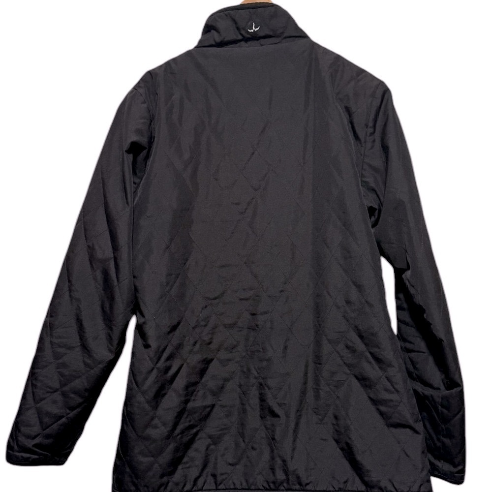 Prana Women’s Quilted Fleece Lined Black Jacket Size Medium - Picture 3 of 9